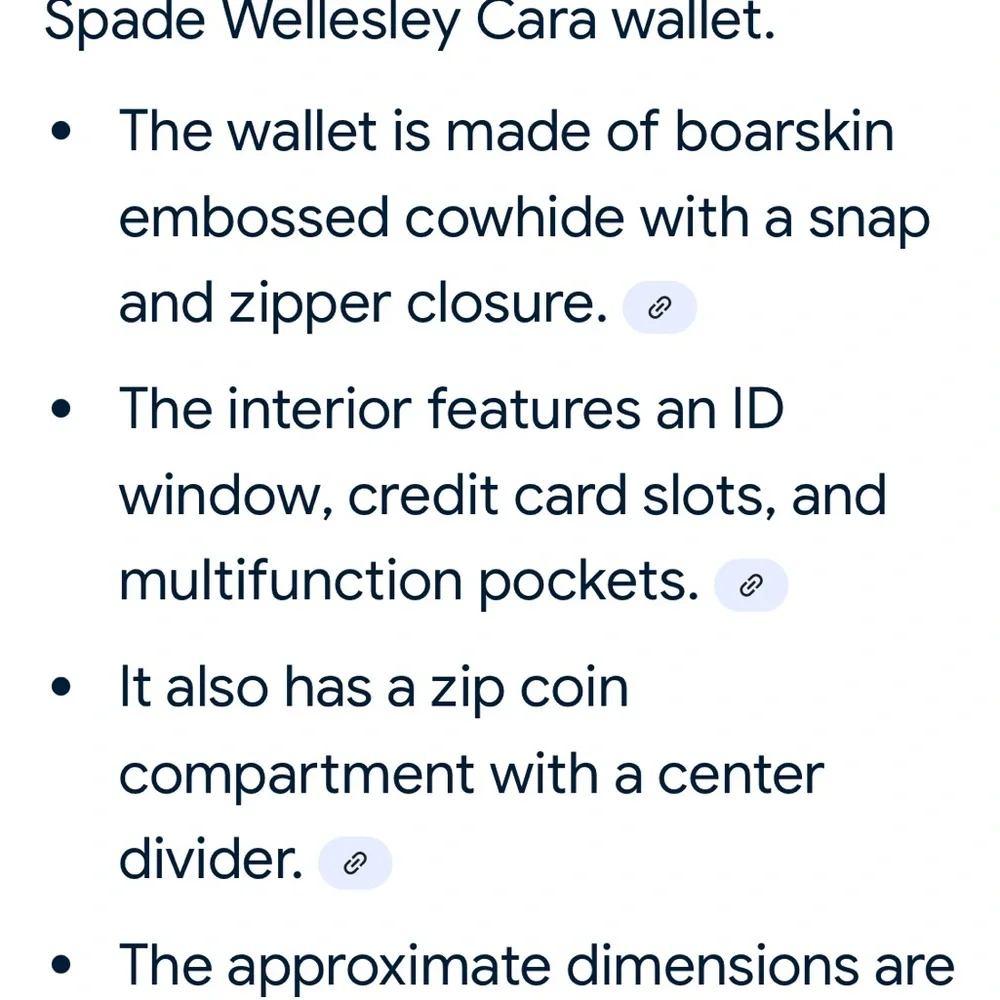 Kate Spade WELLESLEY CARA Snap Wallet with Zipper - Picture 9 of 9